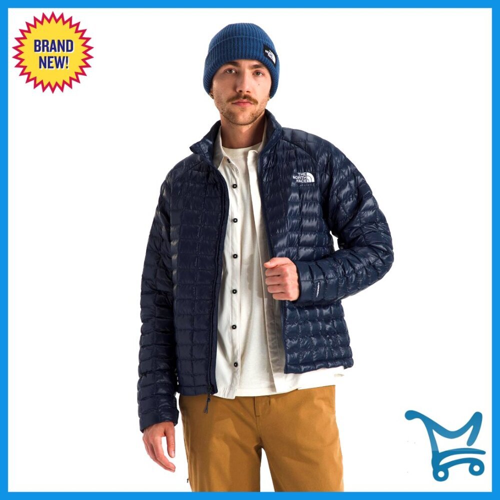 Men's Medium ThermoBall Insulated Jacket, Wind & Water Resistant, Packable